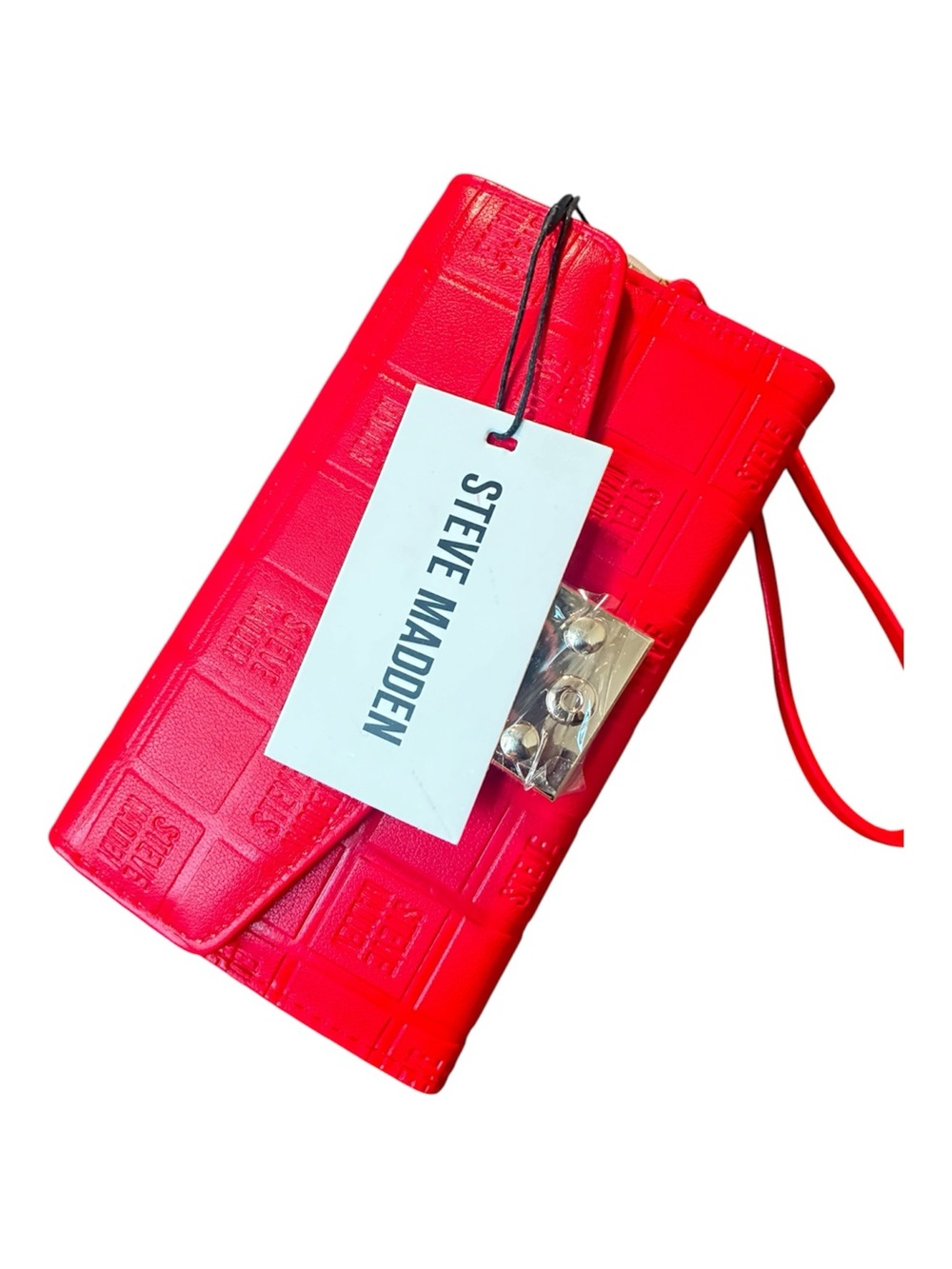 Steve Madden Bright Red Embossed Wallet